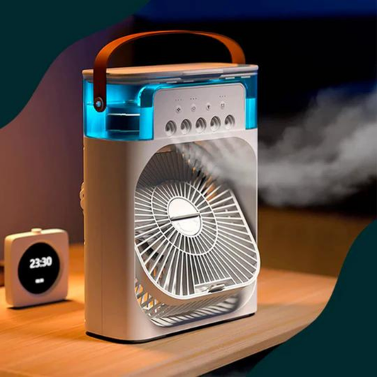 VENTILADOR 2 EN 1, CON HUMIDIFICADOR DE AIRE