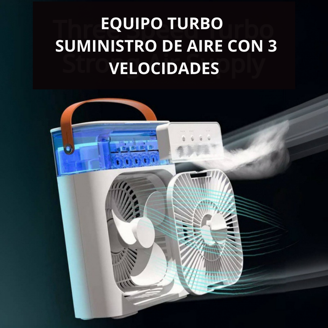 VENTILADOR 2 EN 1, CON HUMIDIFICADOR DE AIRE